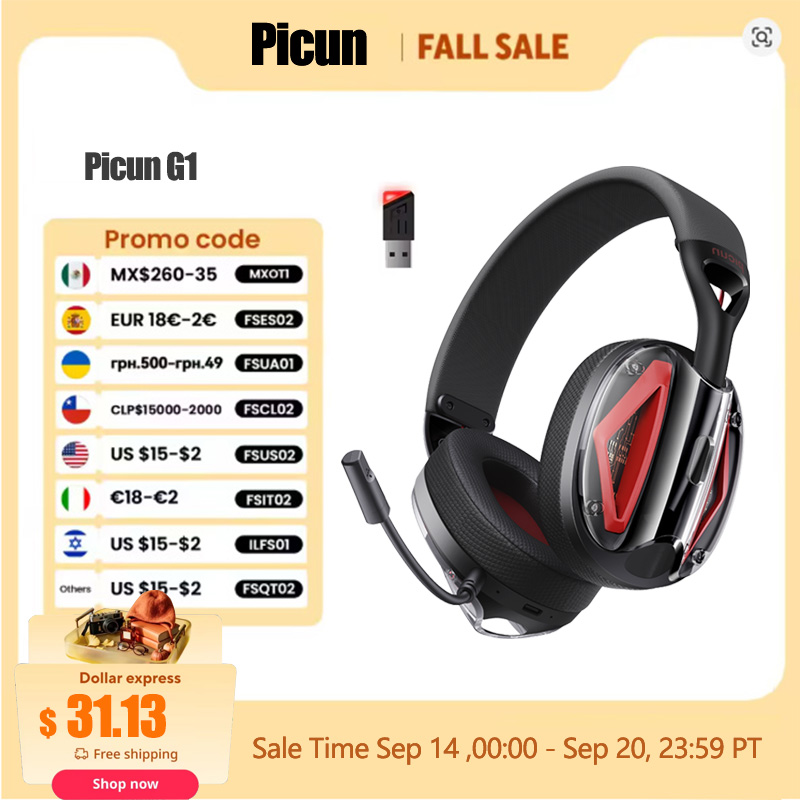 Pc Gaming X3D - Picun G1 2.4GHz Gaming Wireless Headset