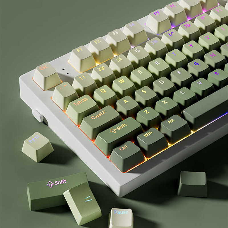 Pc Gaming Gratis - Green Grape Top-lit RGB Backlit Keycaps