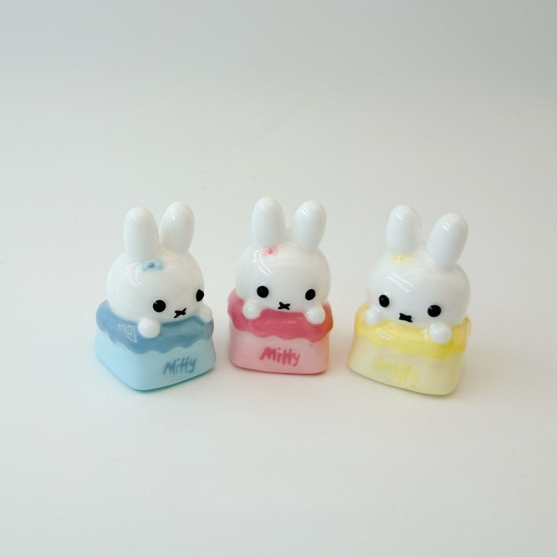 Custom Keycaps - Miffy Kawaii Anime Cartoon Rabbit Keycaps