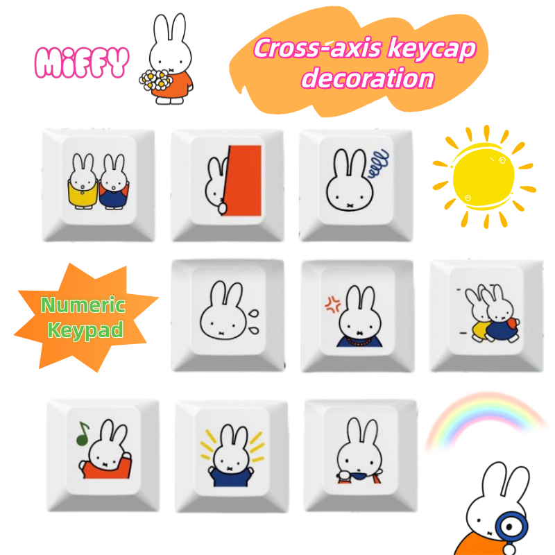 New Miffy rabbit cartoon cute  - Custom Keycaps 评论和价格