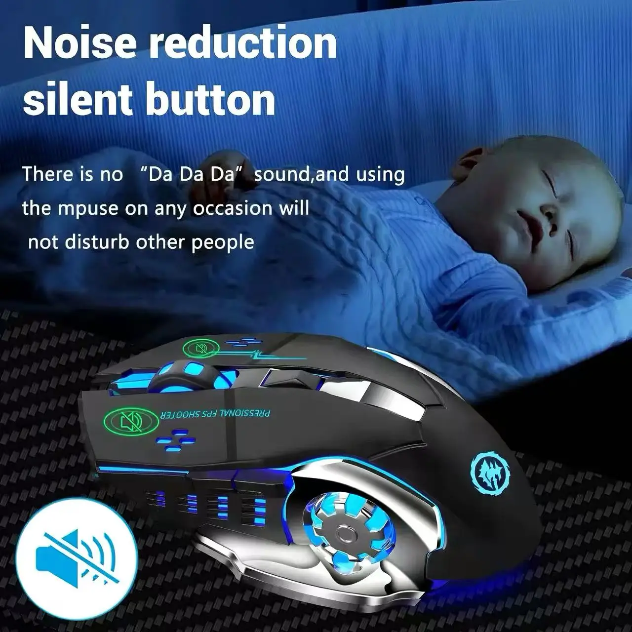 RGB Light Wireless Gaming Mous - Pc Gaming X3D 评论和价格