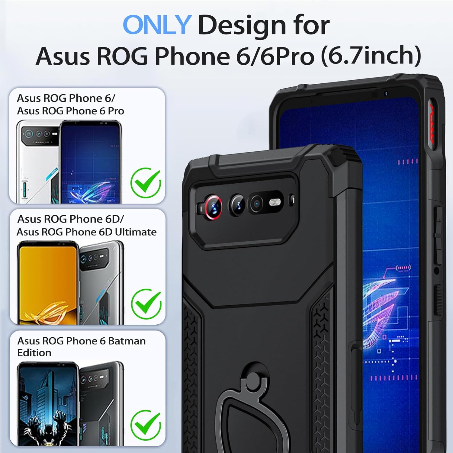 ROG Phone 5 Case Shockproof Fo - Pc Gaming Case 评论和价格