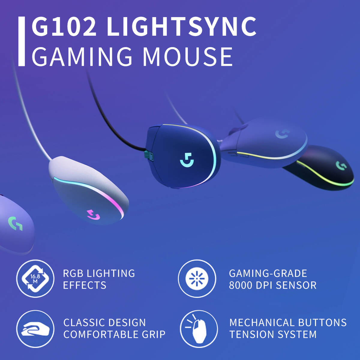 Logitech G102 Prodigy Gaming M - Pc Gaming All In One 评论和价格