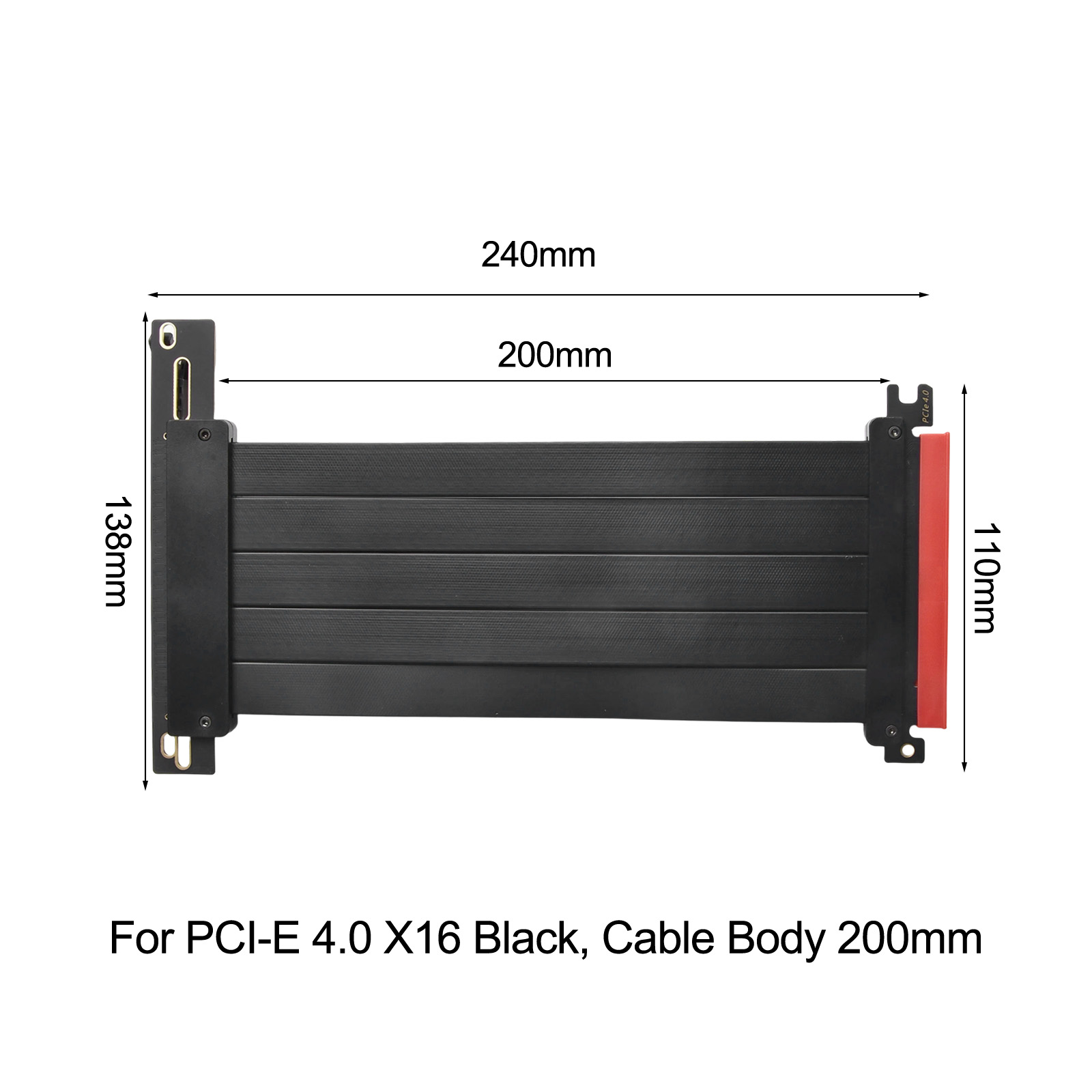 For PCIe 4.0 X16 Riser Cable 2 - Gpu Vertical Mount 评论和价格
