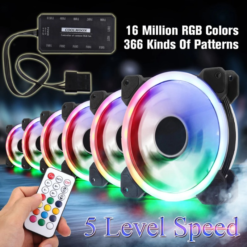 120mm RGB Quiet Adjustable PC  - Pc Gaming Case 评论和价格