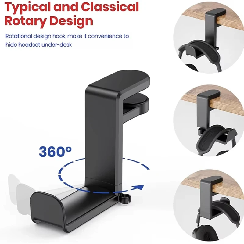 360° Rotating Headphone Stand  - Pc Gaming Desk 评论和价格