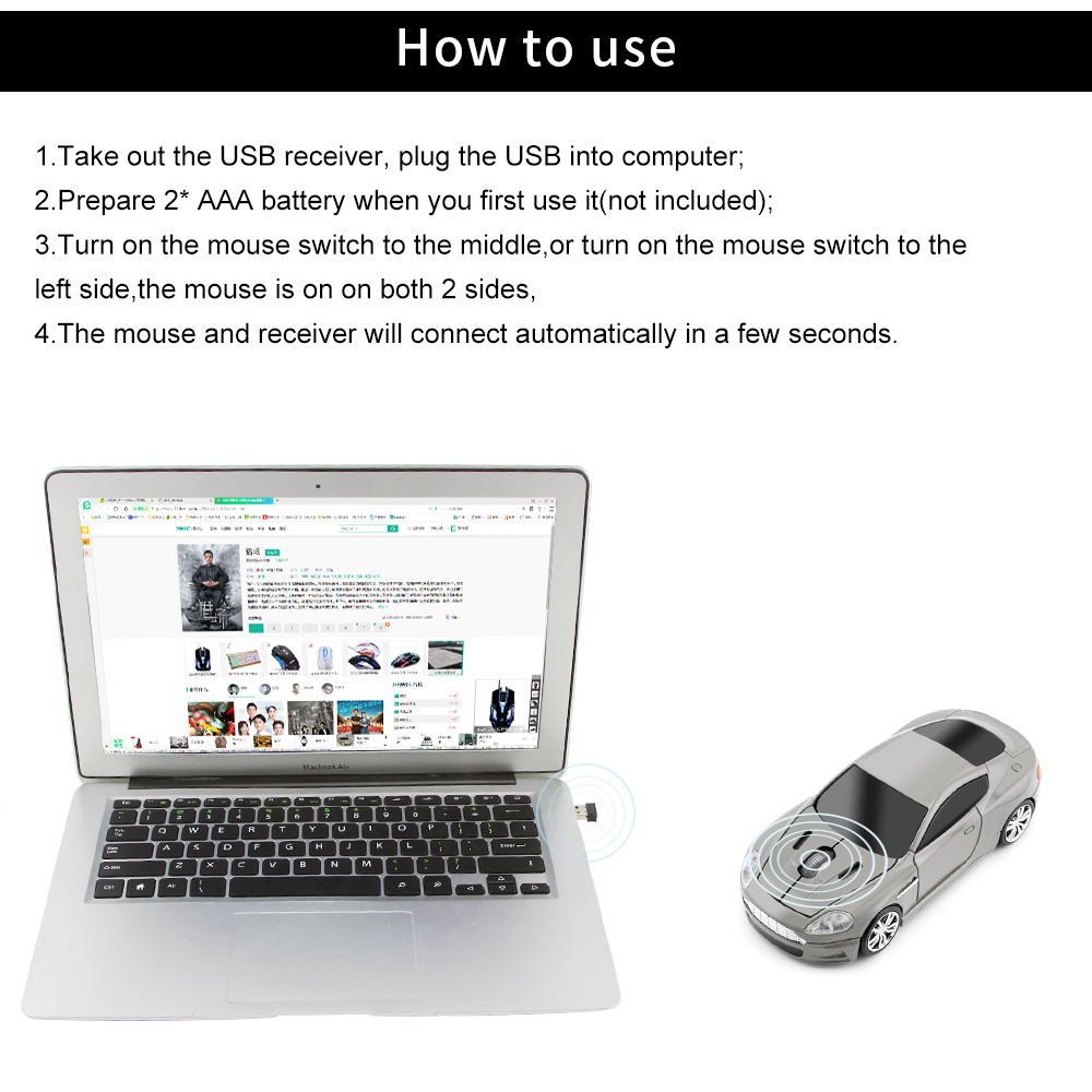 Creative Sport Car Shaped 2.4G - Pc Gaming X3D 评论和价格