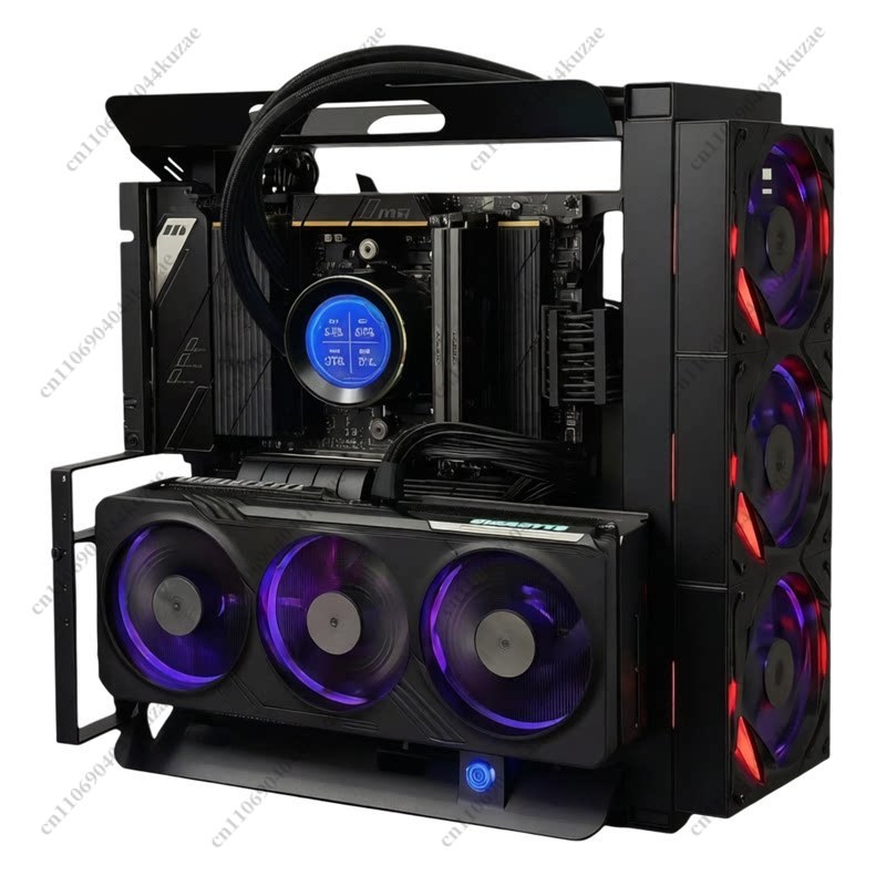 Open Frame Computer Case, Supp - Gpu Vertical Mount 评论和价格
