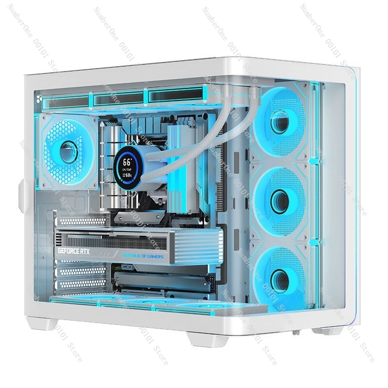 Panoramic Curved Glass Desktop - Pc Gaming Case 评论和价格