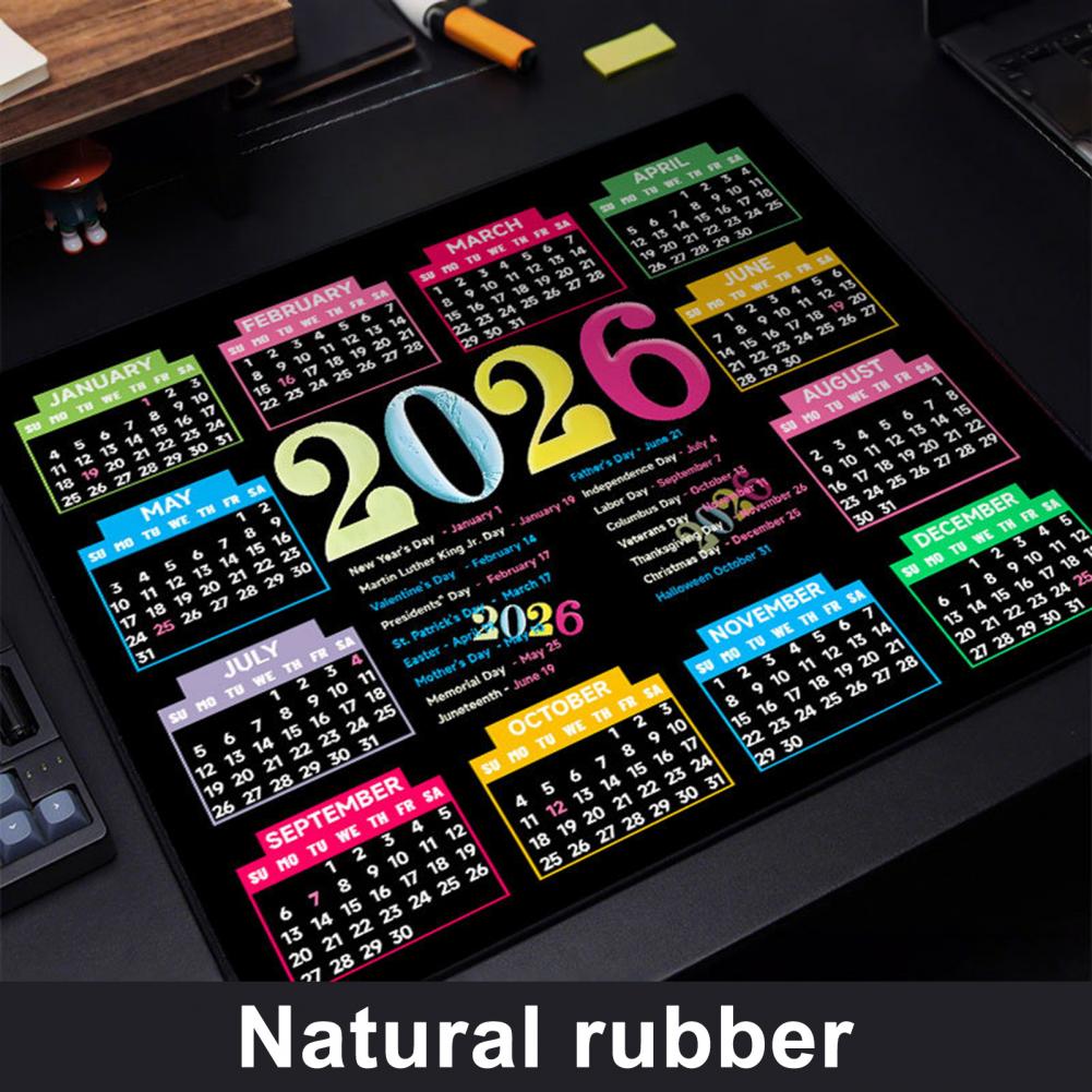 2026 Calendar Mouse Pad Waterp - Pc Gaming Desk 评论和价格