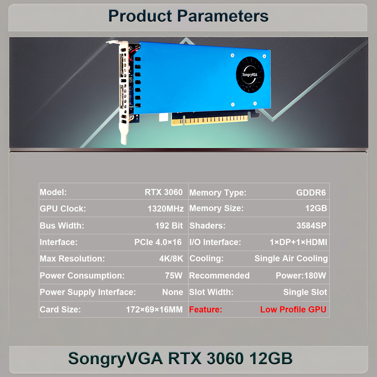 SongryVGA RTX 3060 12GB Low Pr - Pc Gaming Nvidia 3060 评论和价格