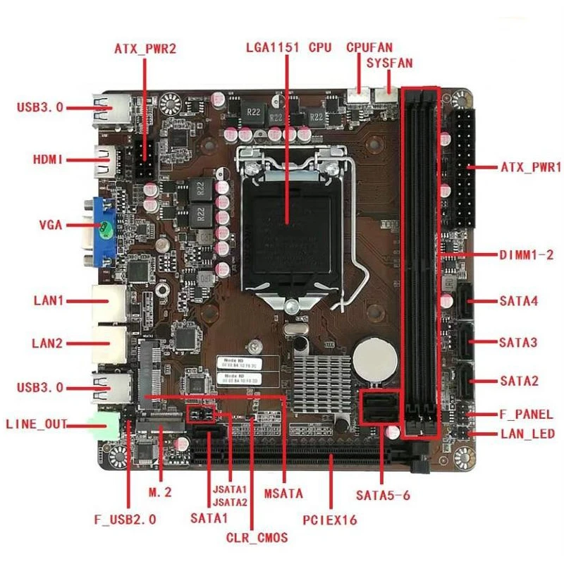 B365 Mini-ITX Motherboard LGA  - Pc Gaming Core I5 评论和价格
