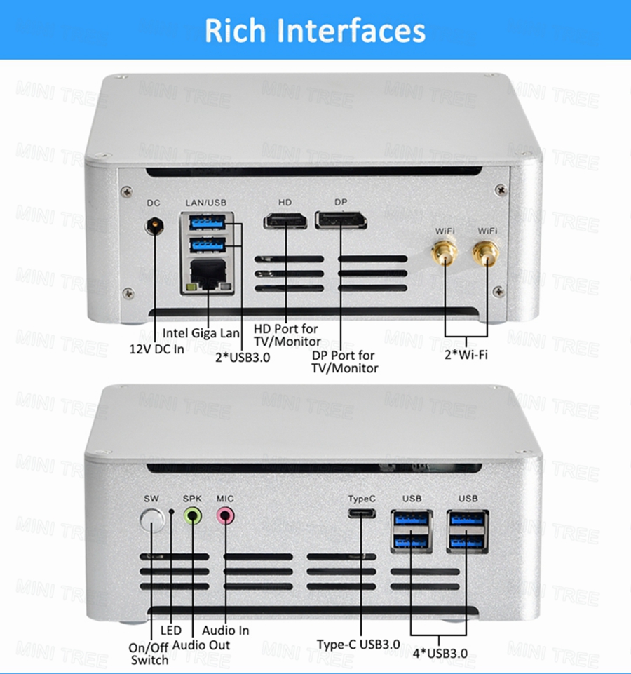 Win11 Mini PC Cube 13Th Gen Co - Pc Gaming Core I5 评论和价格