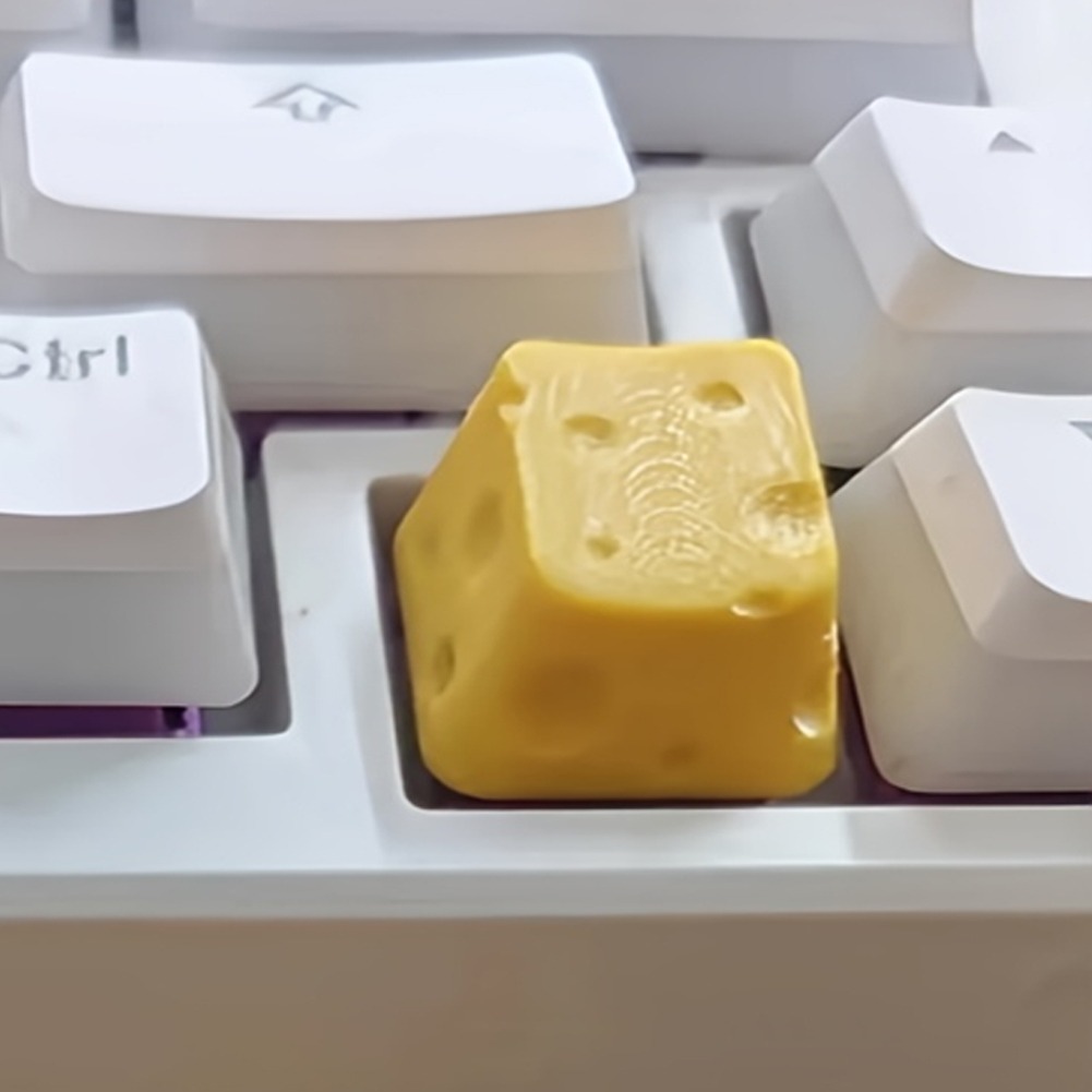3D Printed Cheese Keycap Cute  - Pc Gaming X3D 评论和价格
