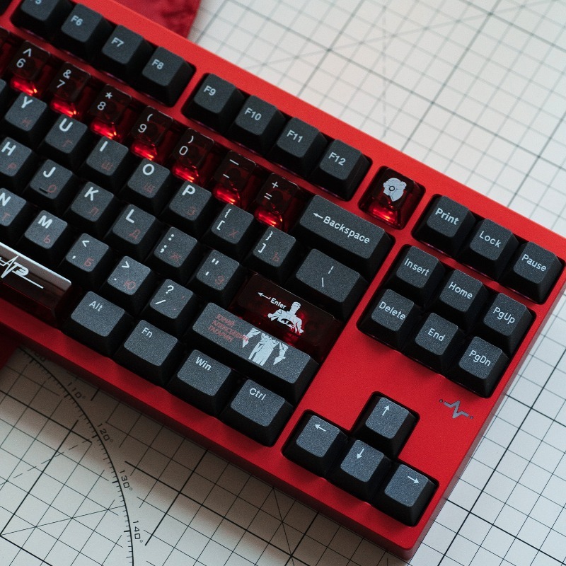 Soviet Black Theme Keycaps Set - Pc Gaming Set 评论和价格