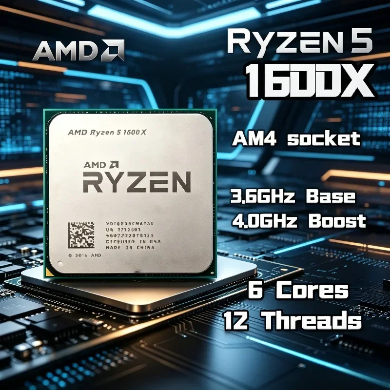 AMD Ryzen 5 1600X Original and - Amd Cpu Ryzen 5 评论和价格
